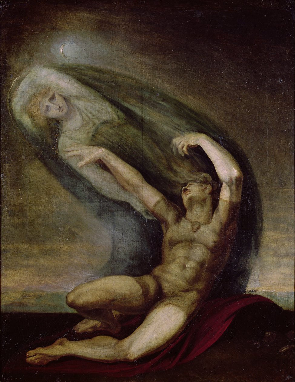 Achilles söker efter skuggan av patruller, 1803 av Johann Heinrich Füssli
