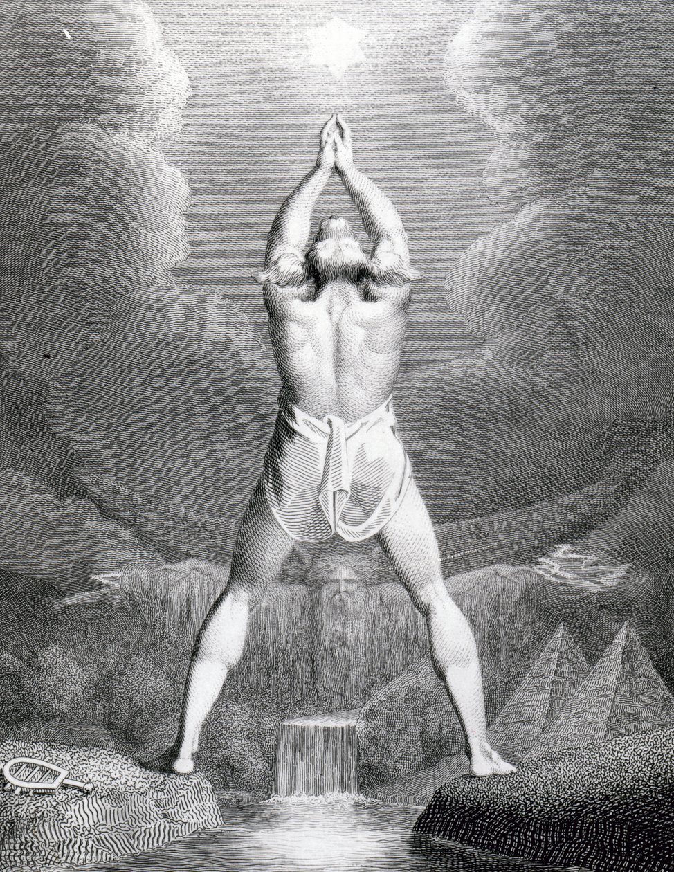Befruktning av Egypten, graverad av William Blake, 1791 av Johann Heinrich Füssli
