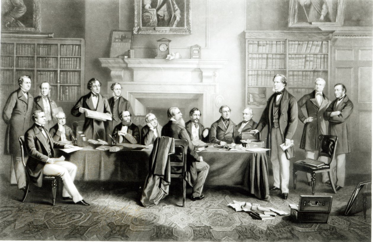 The Cabinet of Lord Derby 1867, 1868 av Henry Gales