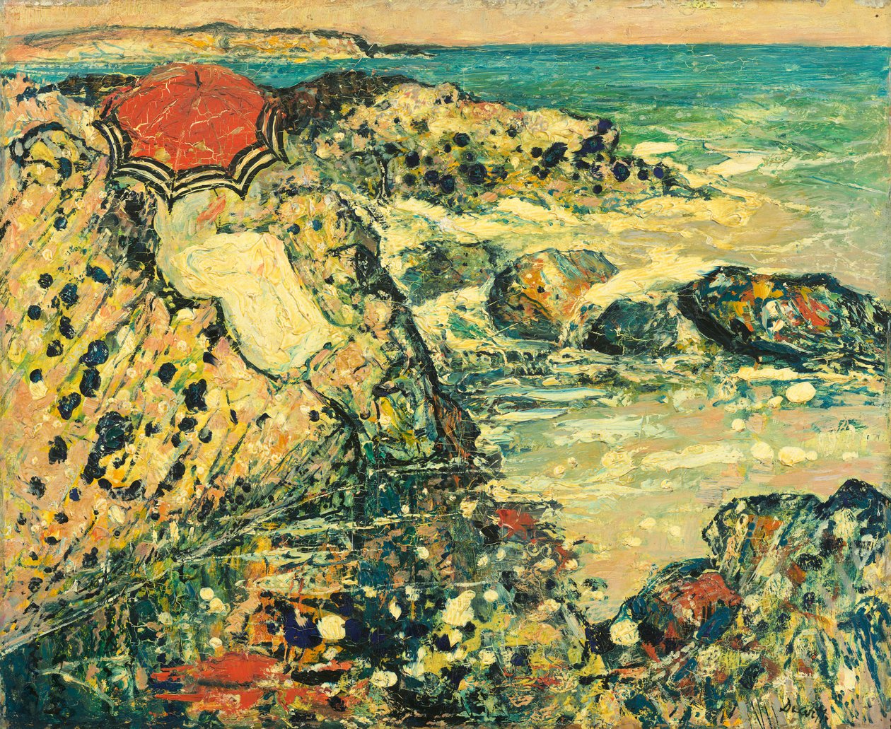 Fläckar av skum, ca 1911-12 (olja på trä) av Henry Golden Dearth