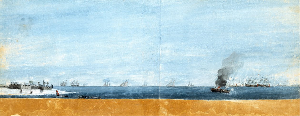 Morgonen efter attacken på Sullivans Island, 29 juni 1776 av Henry Gray