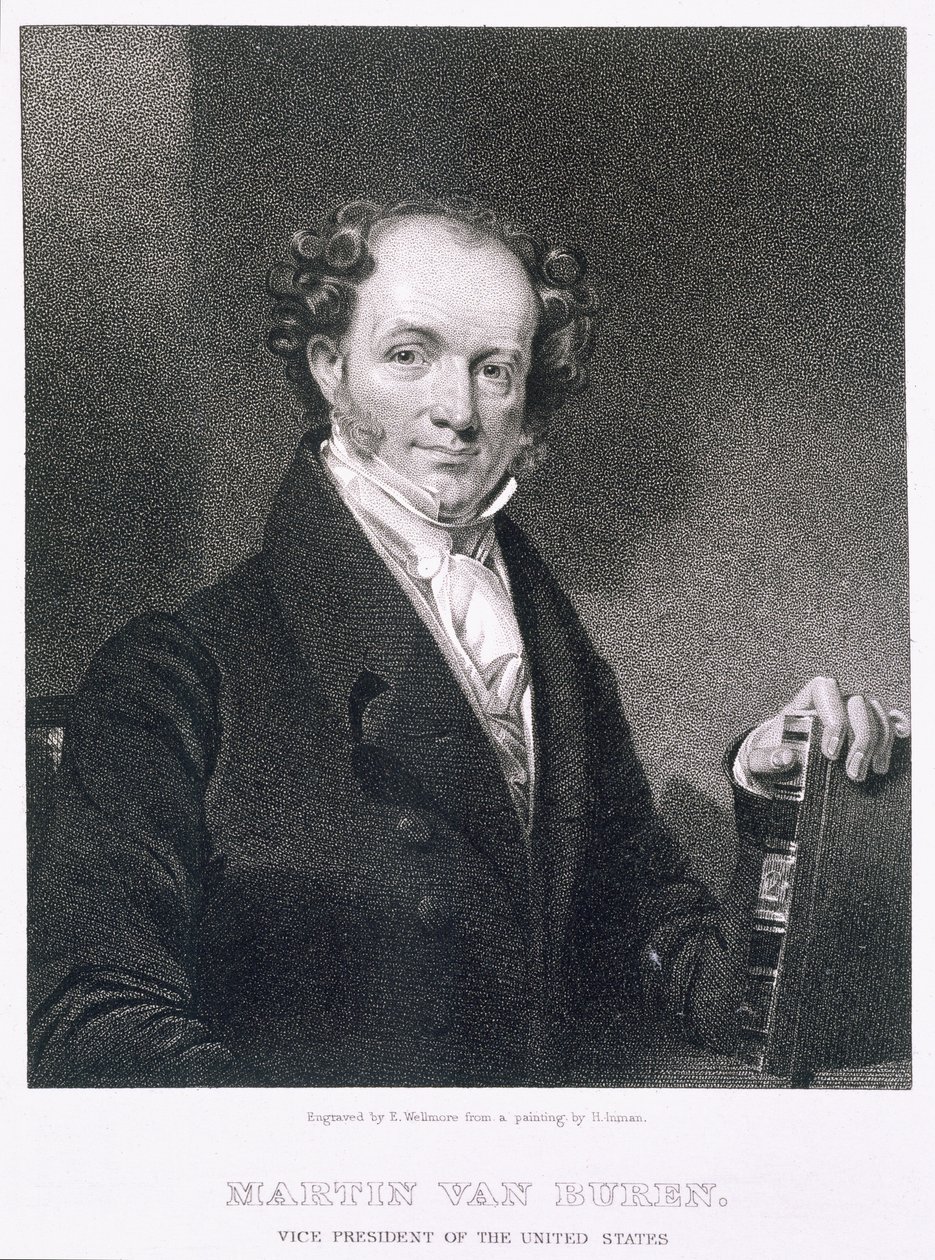 Martin Van Buren, graverad av E. Wellmore av Henry Inman
