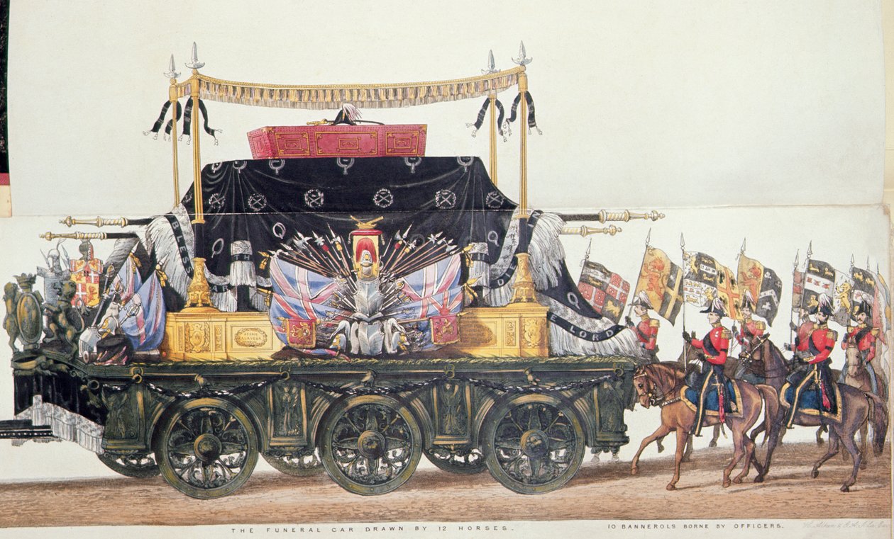 Begravningsbil för hertigen av Wellington, 1853 av George Augustus Sala