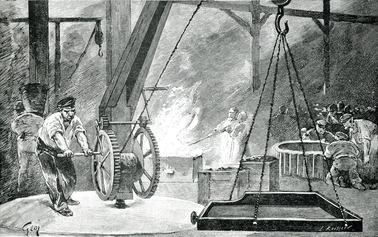Ett järngjuteri i Rue Saint-Maur, från 