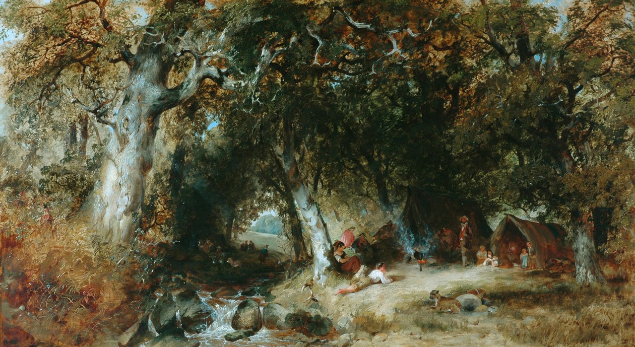 Gipsy Encampment av Henry Jutsum