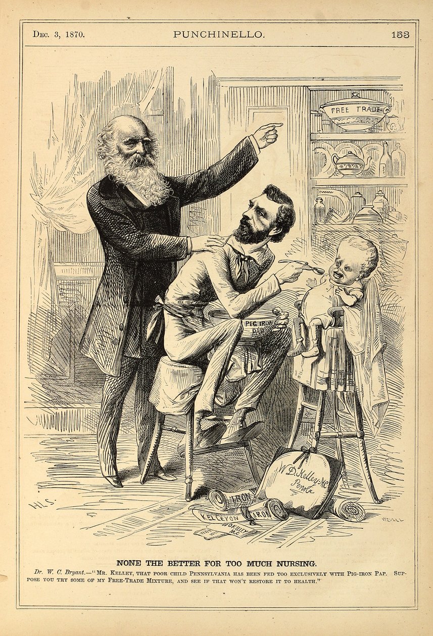 None the Better for Too Much Nursing, graverad av George Wevill, 1870 trästick av Henry Louis Stephens