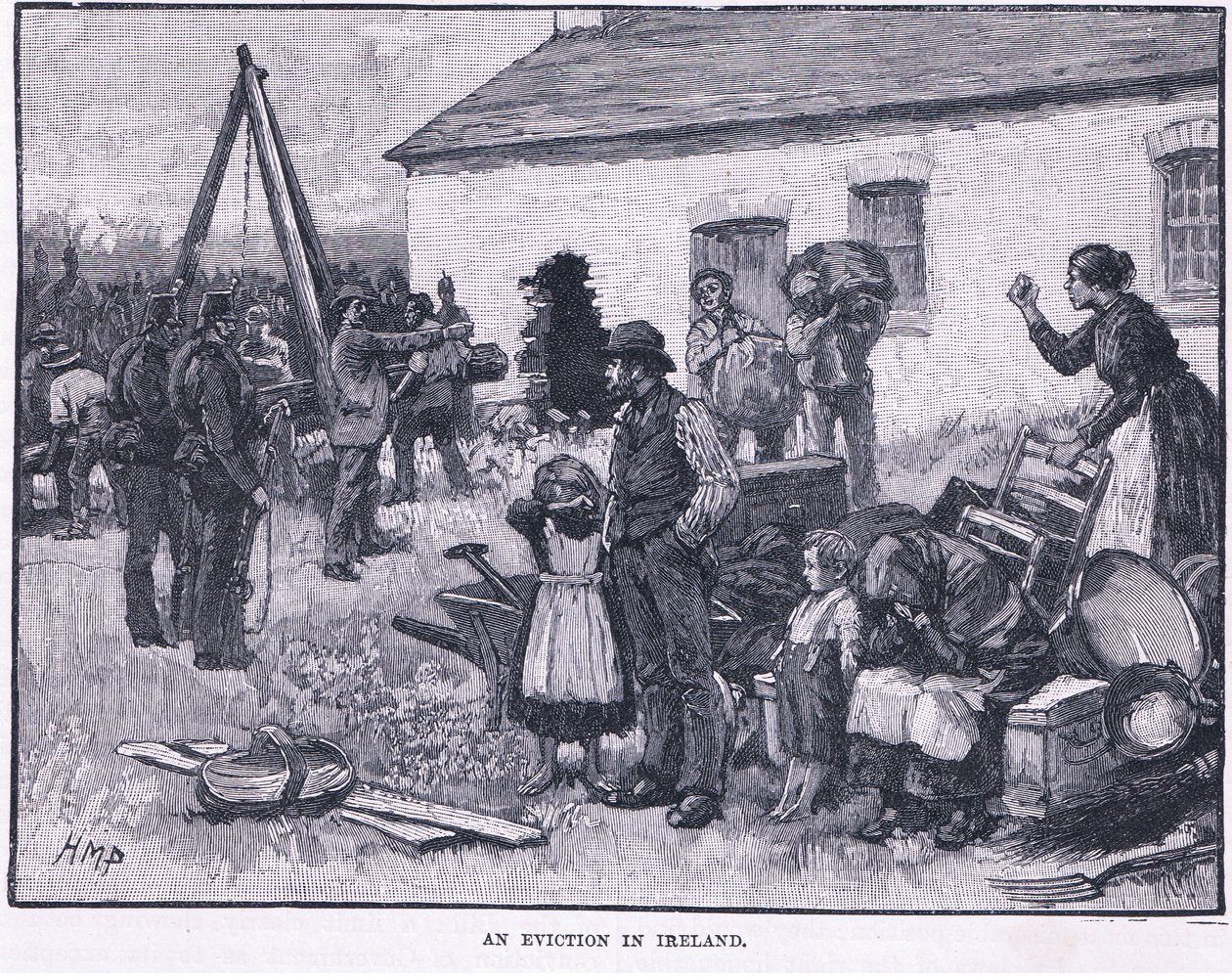 En vräkning i Irland 1870 e.Kr av Henry Marriott Paget