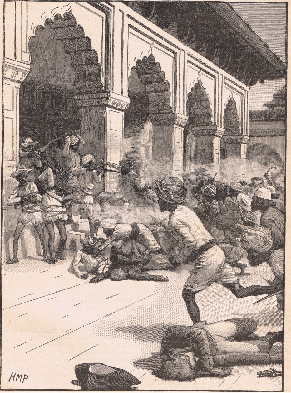 Arrestering av Rajah av Benares AD 1781 av Henry Marriott Paget