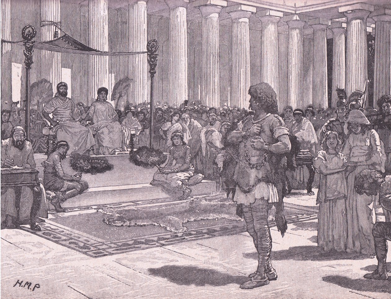 Caractacus före Claudius 51 e.Kr av Henry Marriott Paget