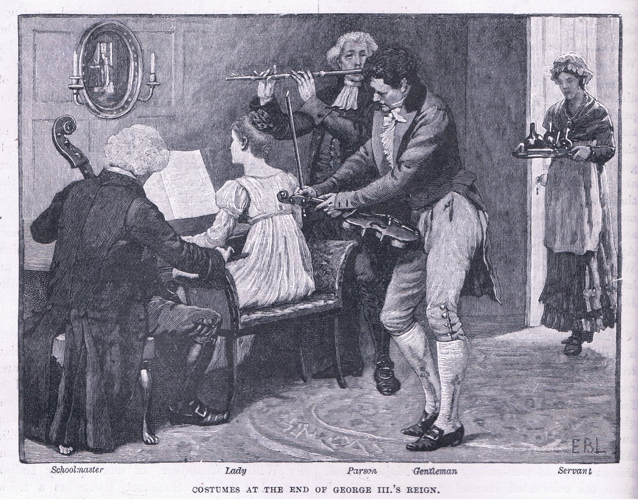 Kostymer i slutet av George III:s regeringstid av Henry Marriott Paget