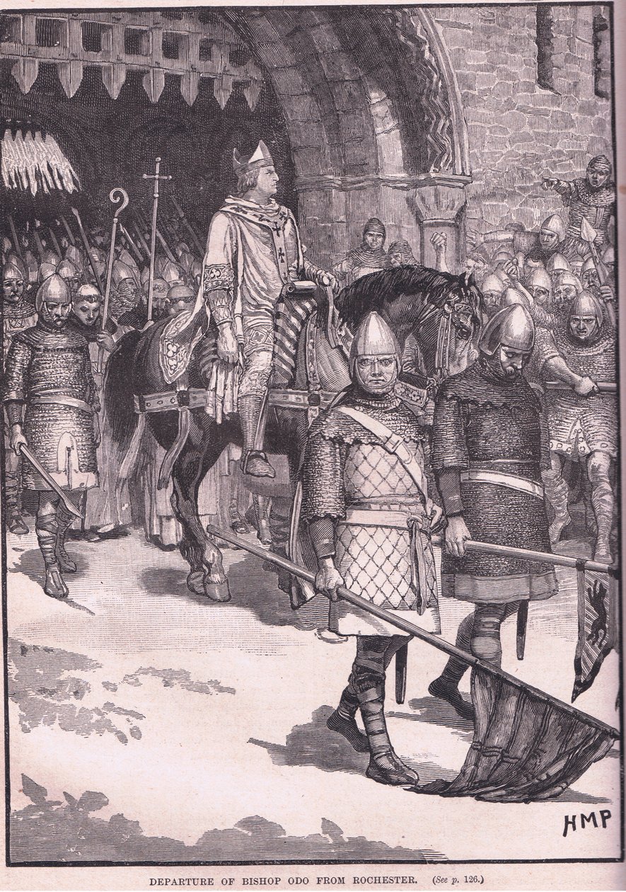 Biskop Odos avgång från Rochester AD 1088 av Henry Marriott Paget