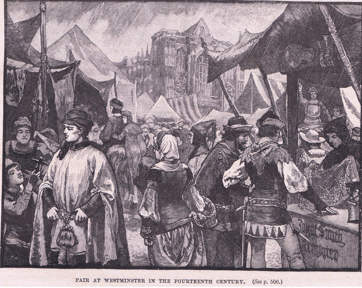 Mässa i Westminster under fjortonde århundradet av Henry Marriott Paget