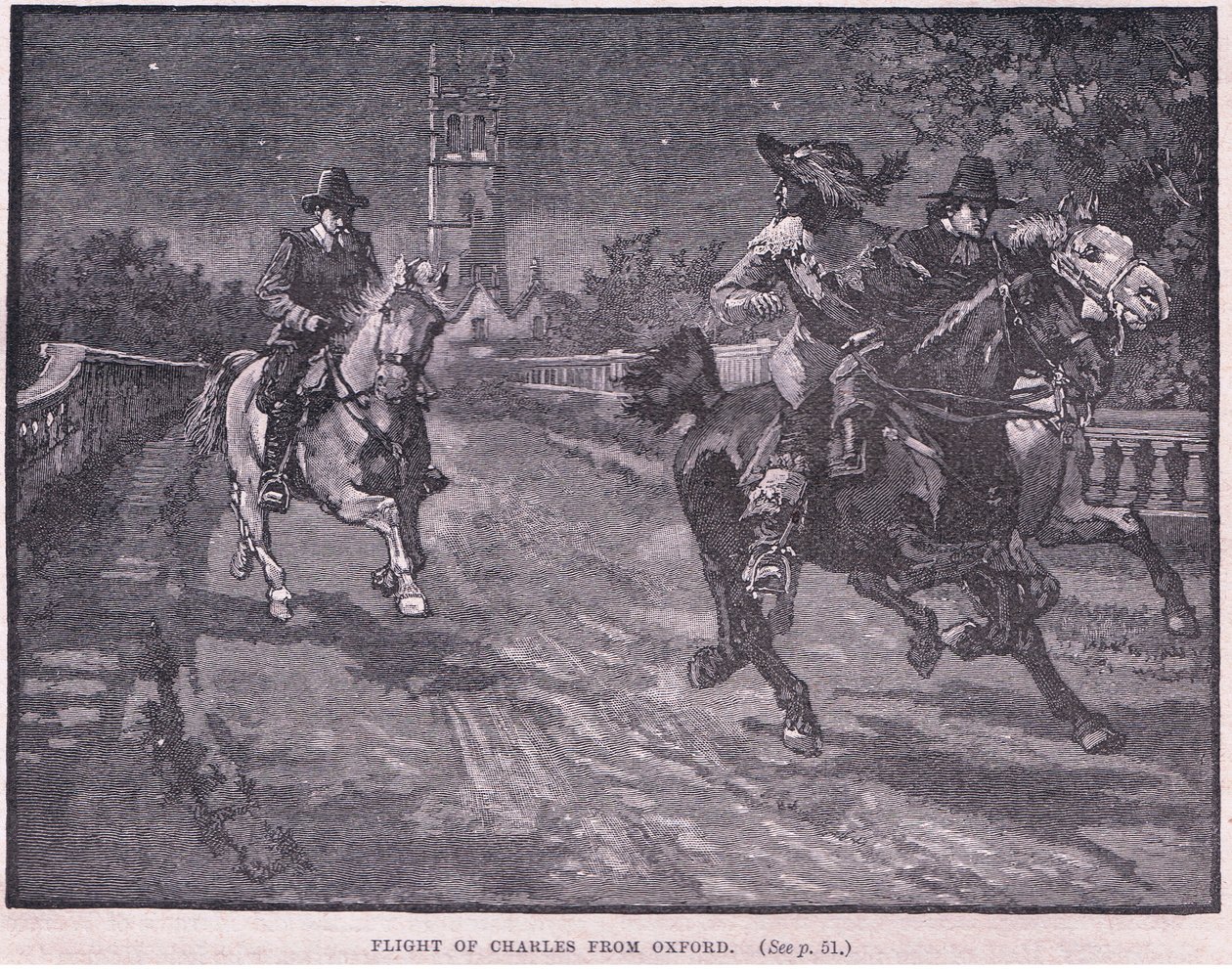 Karl I:s flykt från Oxford 1646 av Henry Marriott Paget
