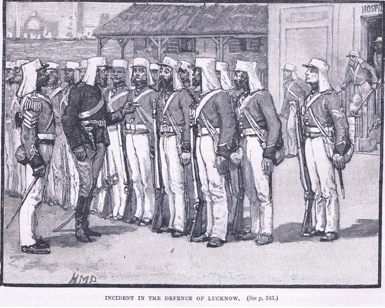 Incident i försvaret av Lucknow 1857 AD av Henry Marriott Paget