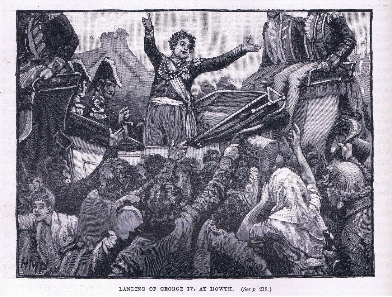 Landstigning av George IV vid Nowth av Henry Marriott Paget