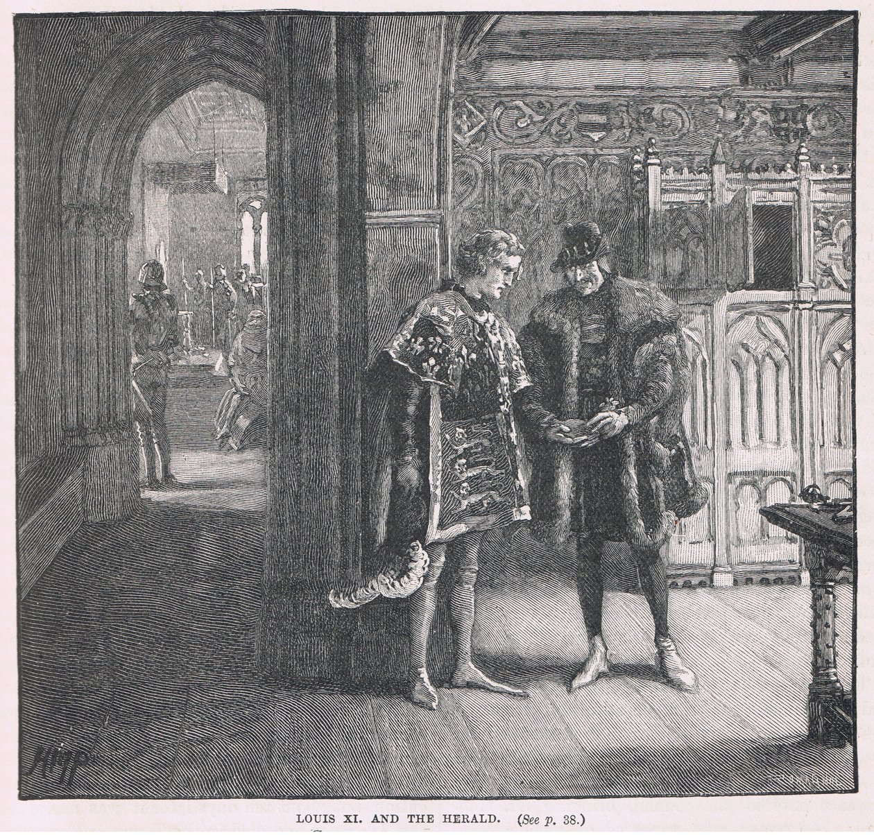 Ludvig XI och härolden av Henry Marriott Paget