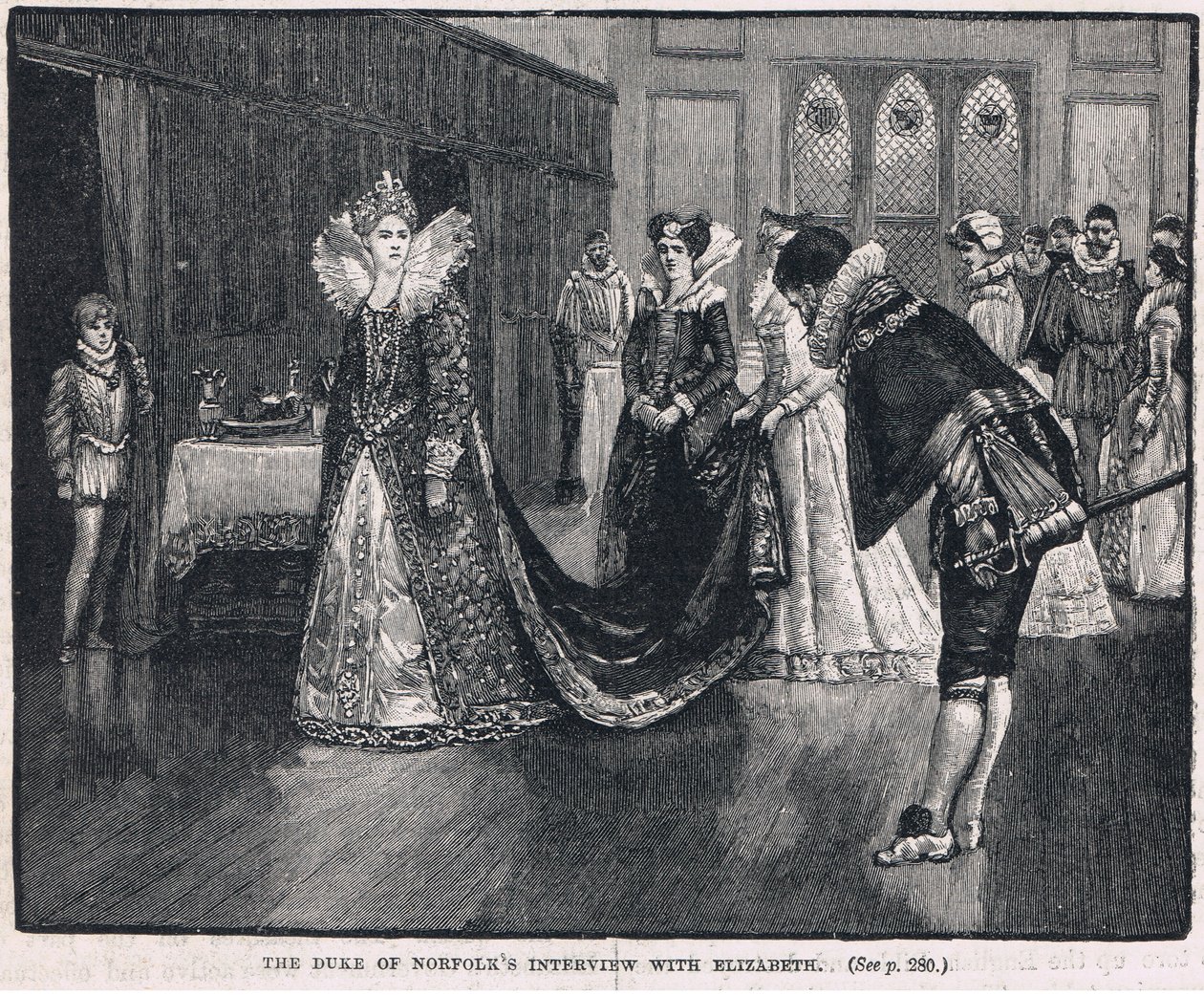 Hertigen av Norfolks intervju med Elizabeth 1569 av Henry Marriott Paget