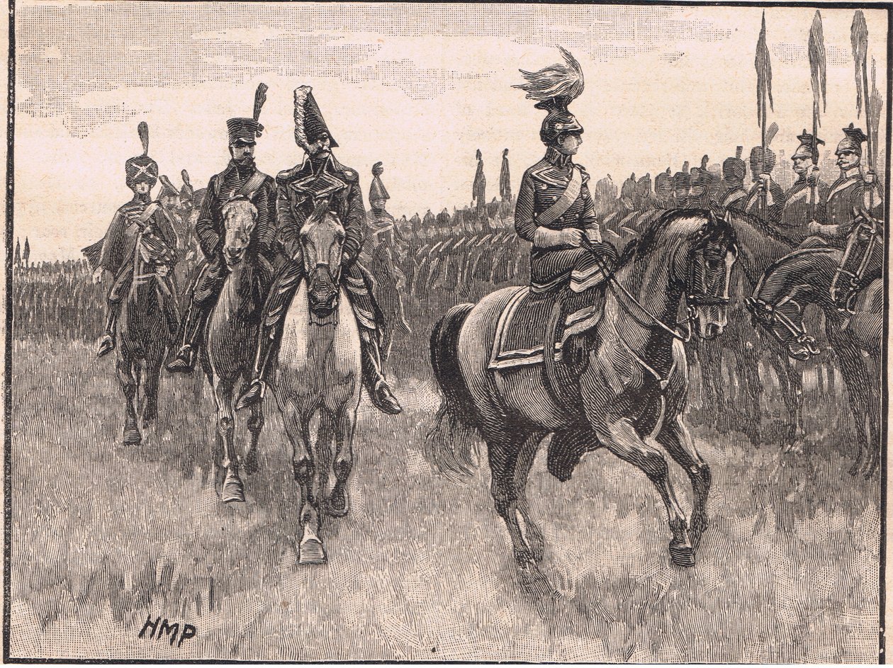 Drottningen av Preussen granskar armén AD1806 av Henry Marriott Paget