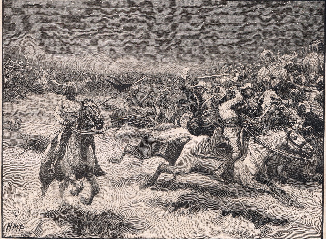 Jakten vid Argaum AD 1803 av Henry Marriott Paget