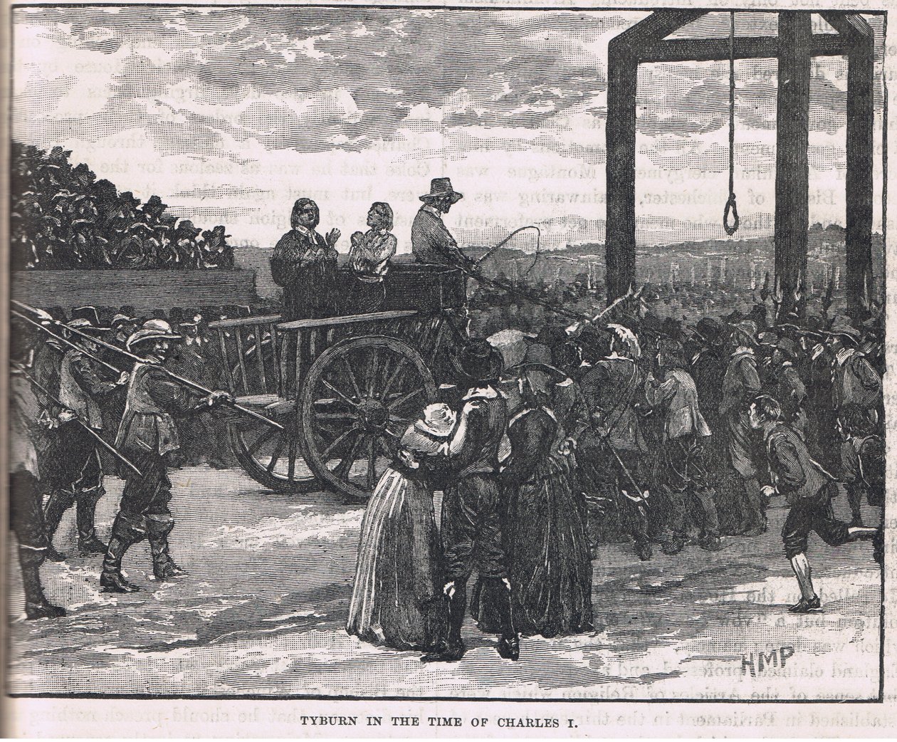 Tyburn vid tiden för Charles I av Henry Marriott Paget