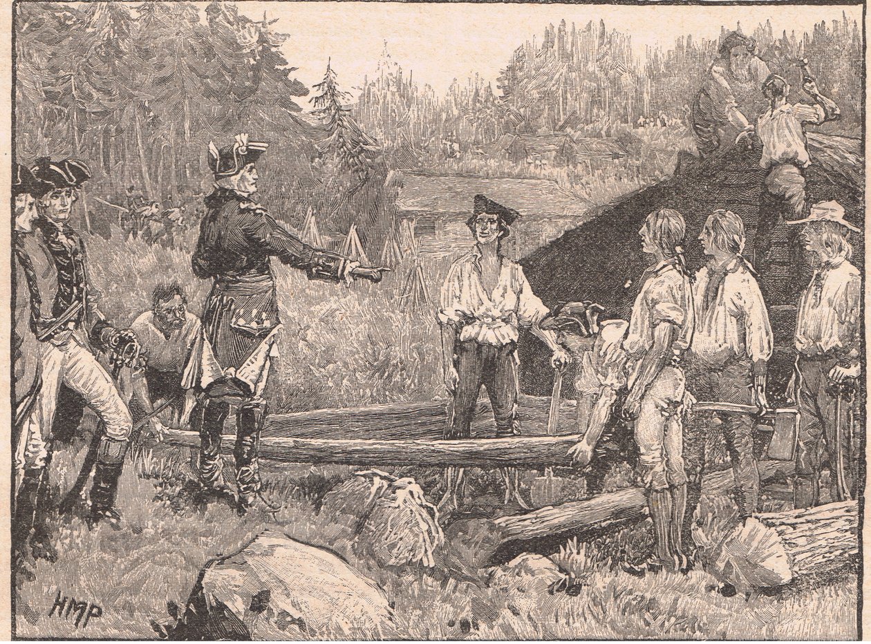 Washington och hans män vid Valley Forge AD 1777 av Henry Marriott Paget