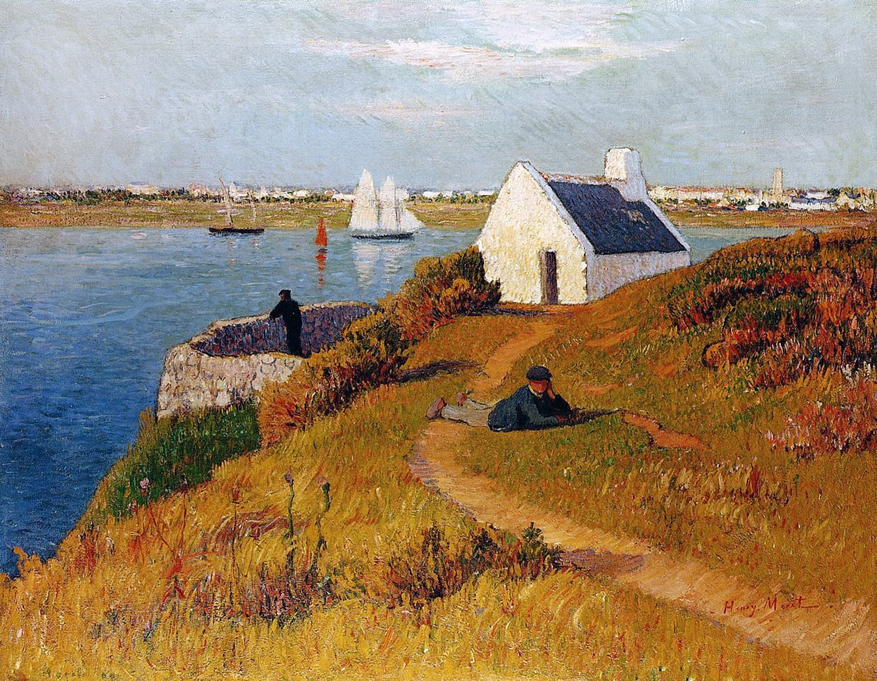 Utsikt över Lorient, Bretagne, ca 1895 av Henry Moret