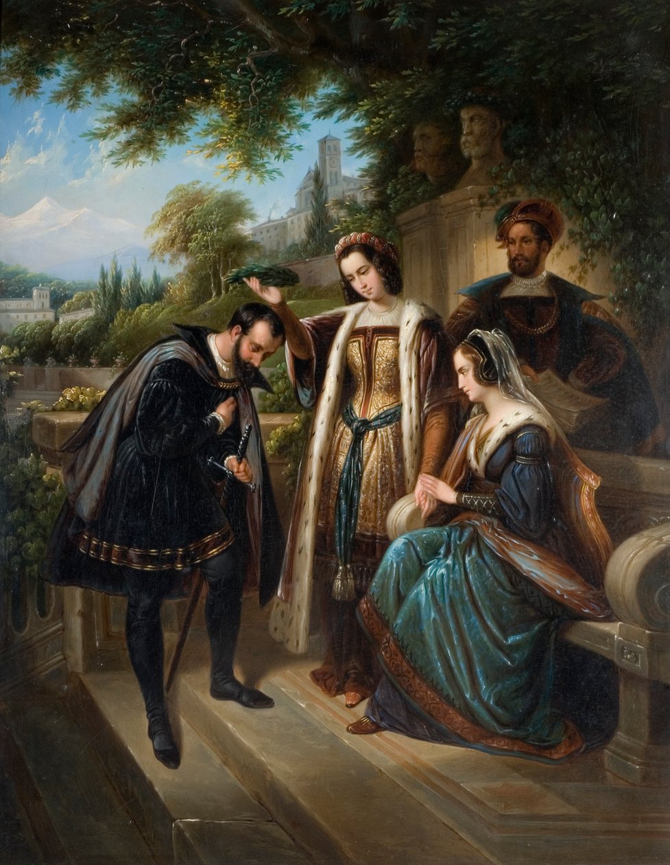 Drottning Isabella och Columbus av Henry Nelson O