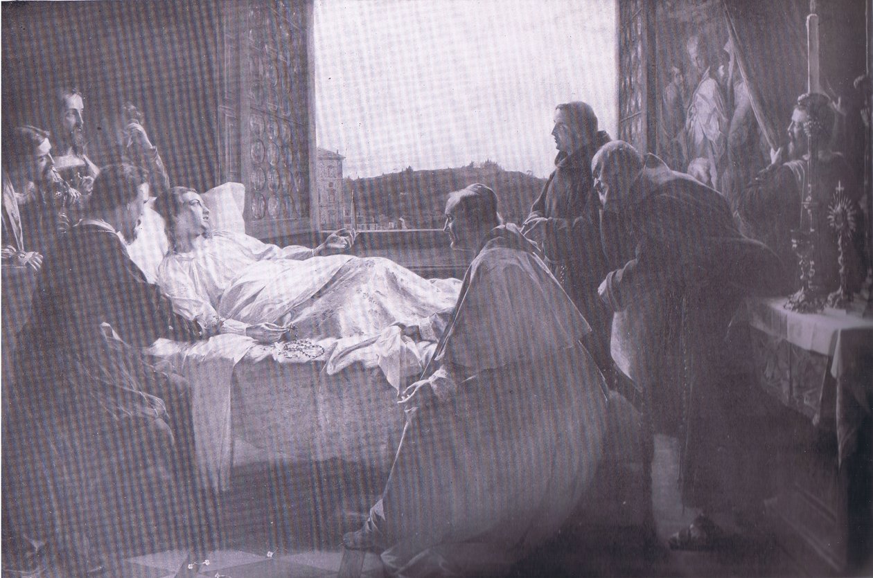 De sista ögonblicken av Raphael, Bibbys Annual, 1916-1917 av Henry Nelson after ONeil