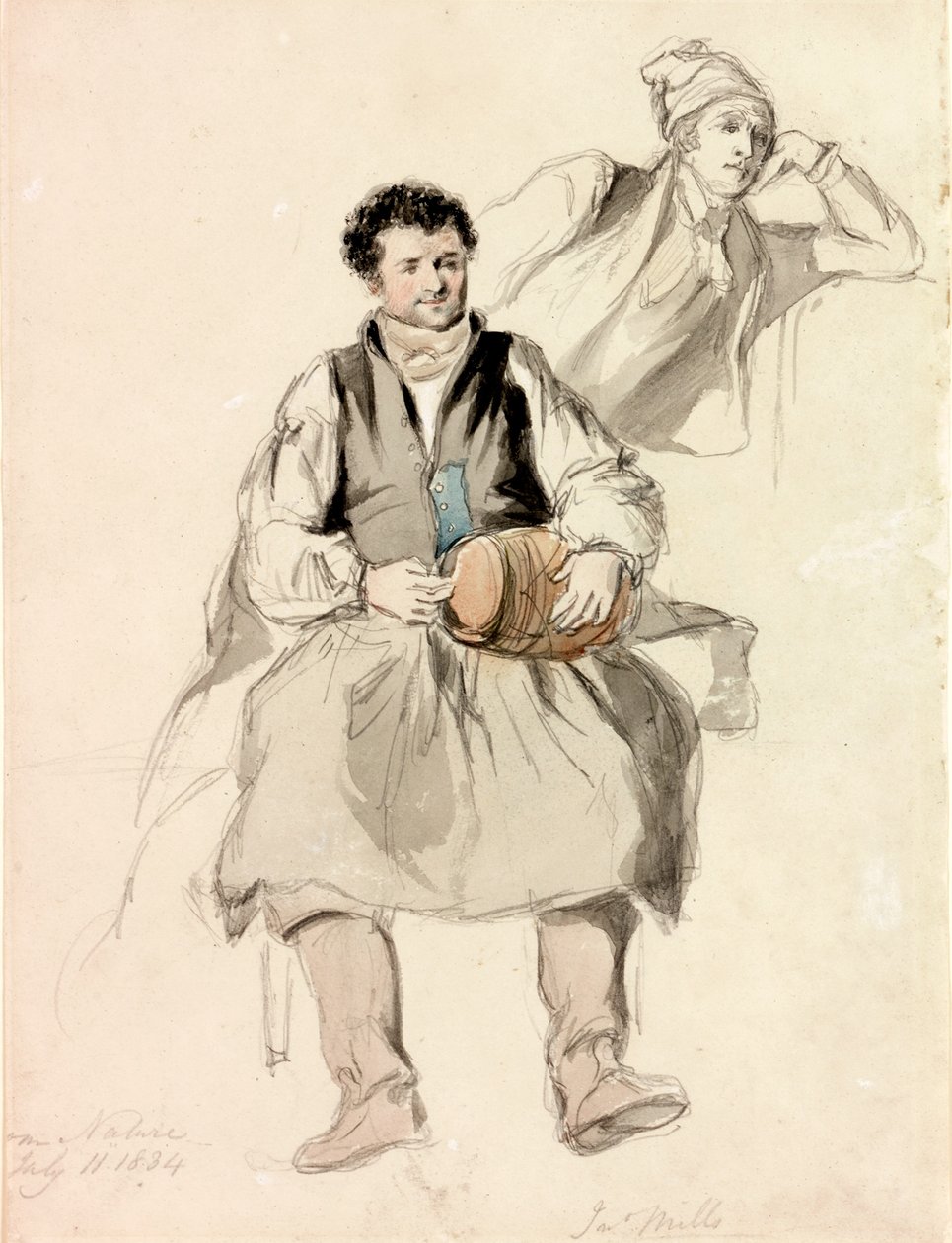 Bob Mills, Junior (penna och wc på papper) av Henry Perlee Parker