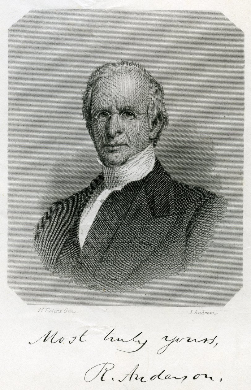 Rufus Anderson, graverad av J. Andrews, c, 1860 av Henry Peters Gray