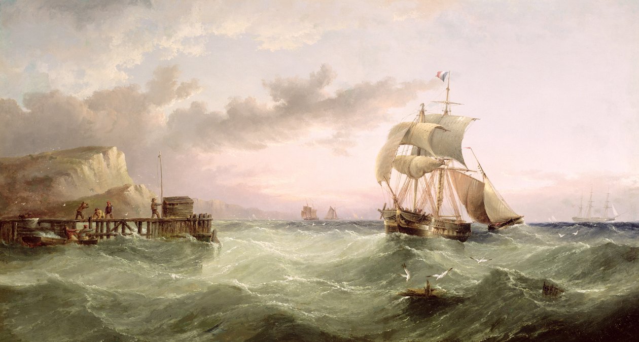 Frakt från Speeton Cliffs, Yorkshire av Henry Redmore