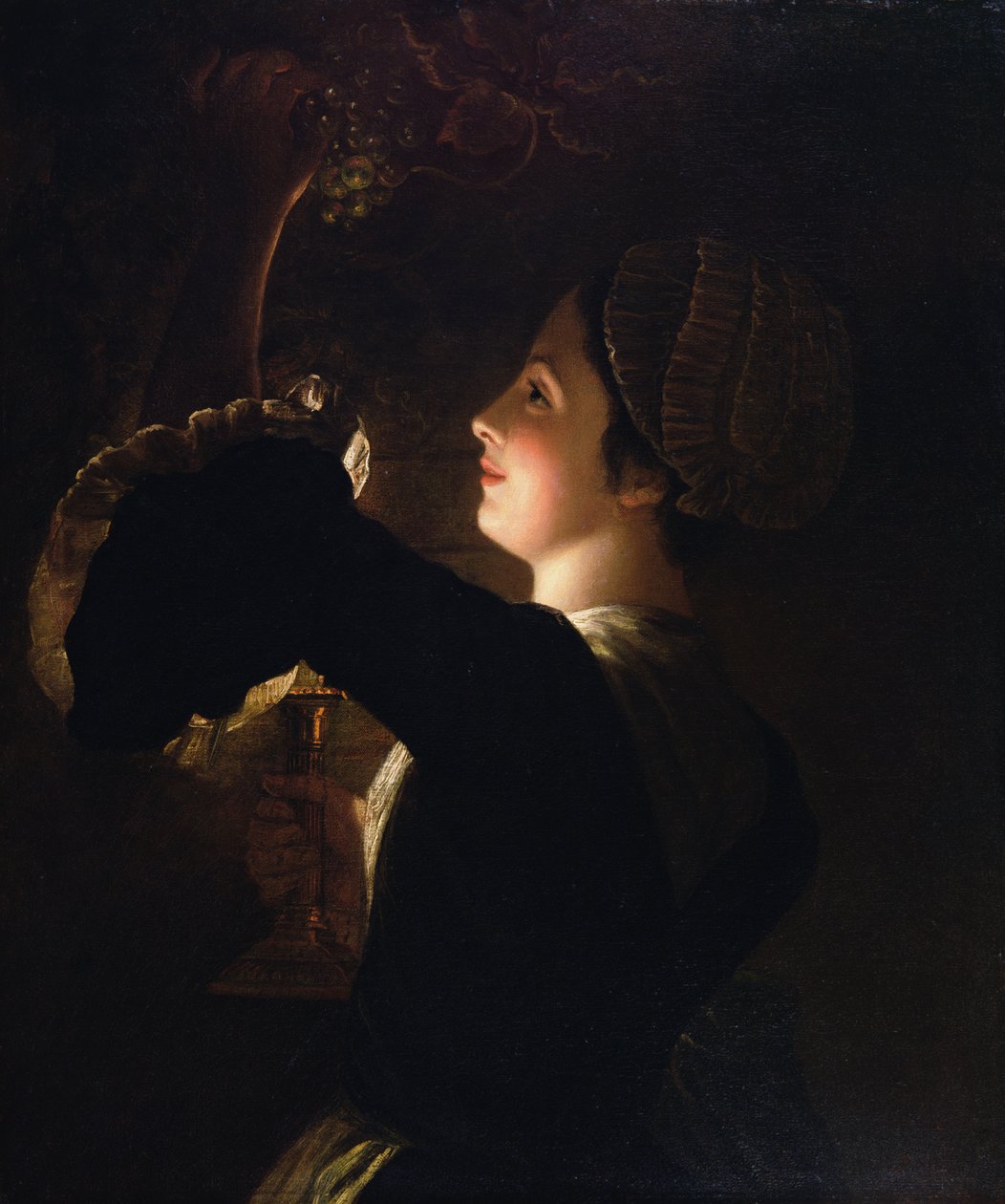 Vindruvor och levande ljus av Henry Robert Morland