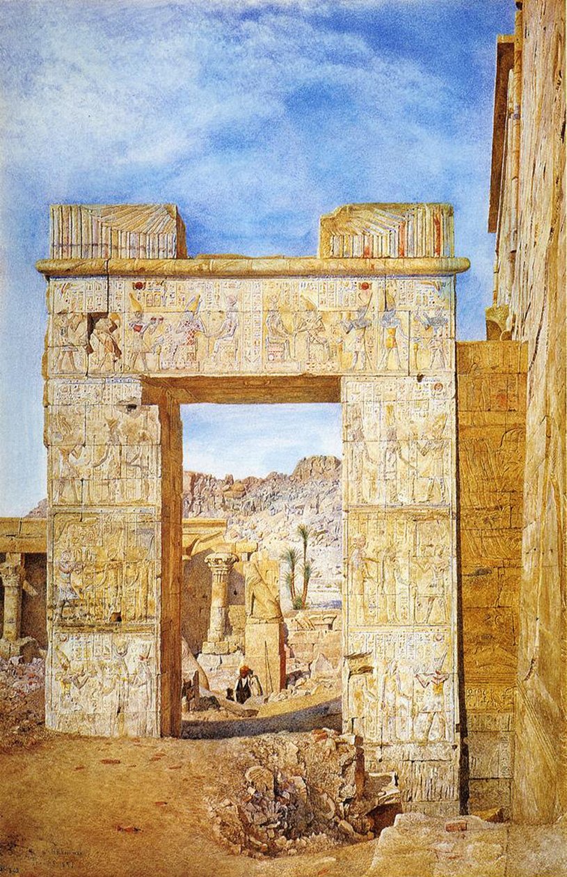 Philadelphus port, Philae, Egypten, 1890 av Henry Roderick Newman