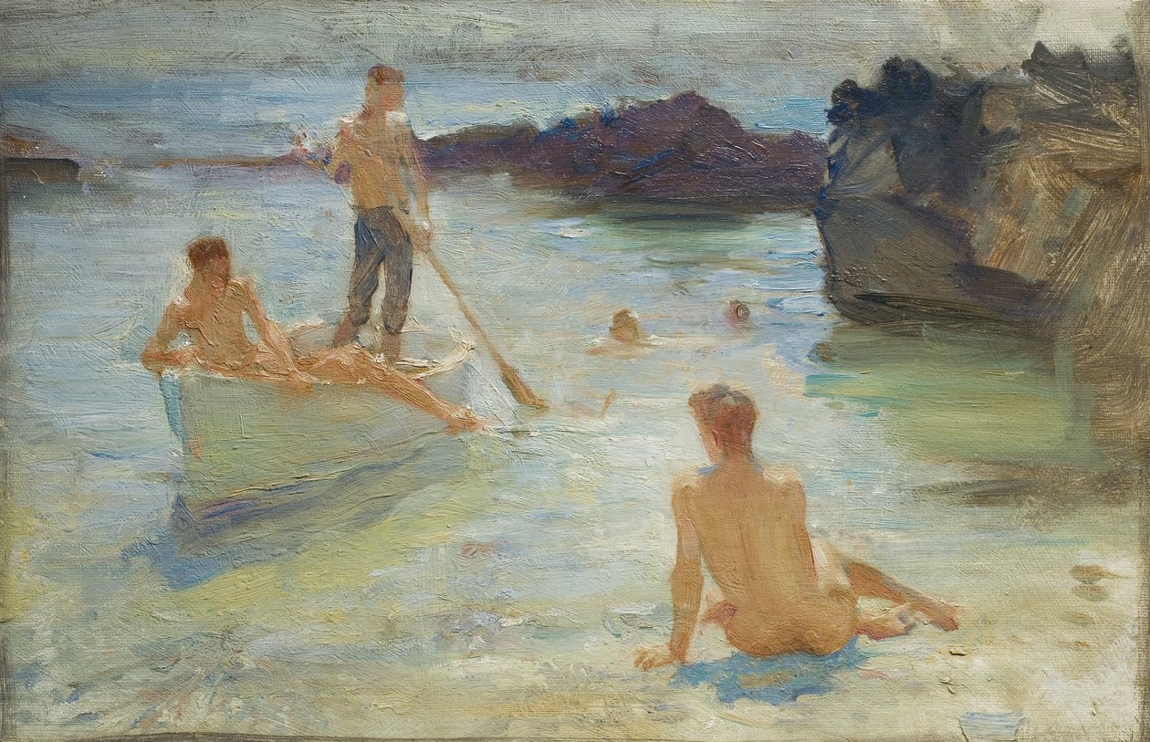 Studie till morgonprakt, ca 1921 av Henry Scott Tuke