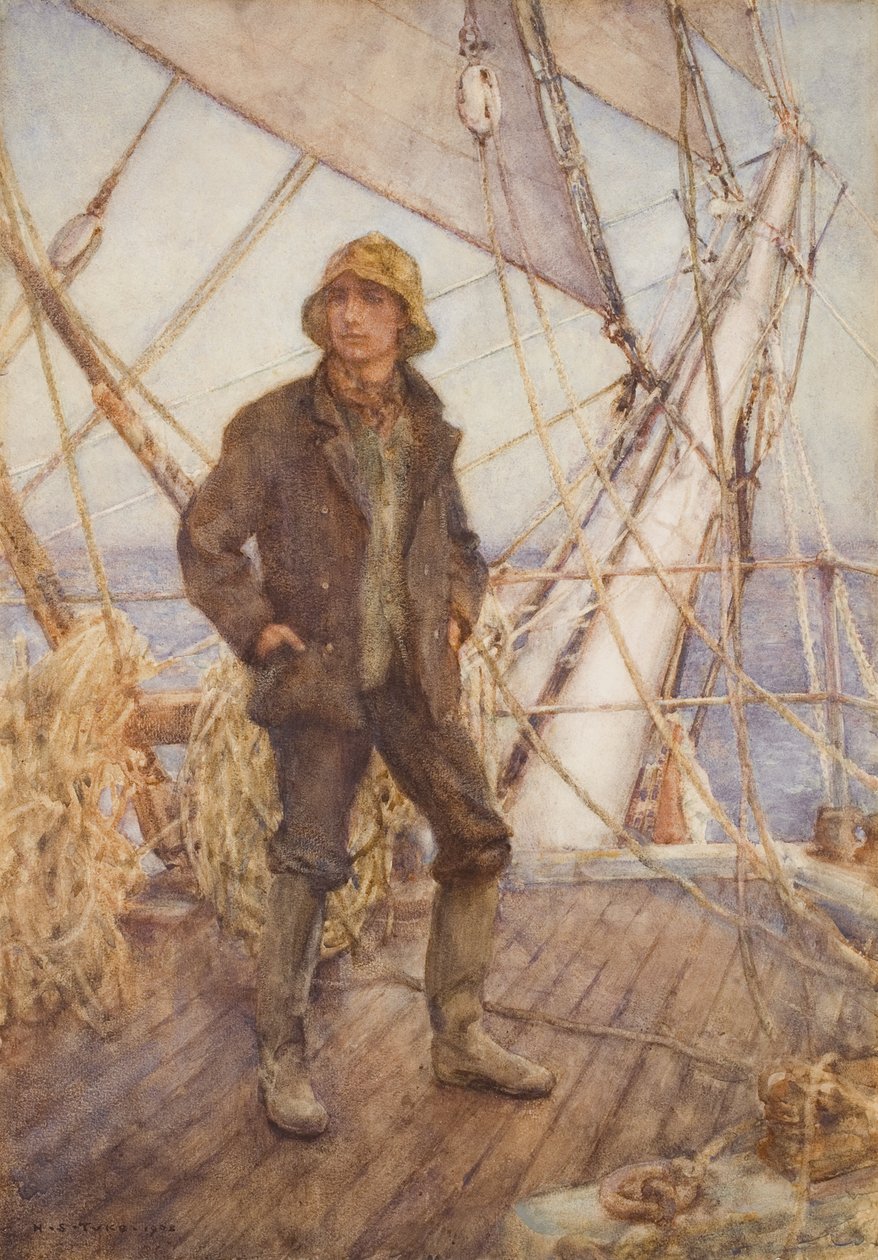 Utkikaren (även kallad Utkikaren), 1908 av Henry Scott Tuke