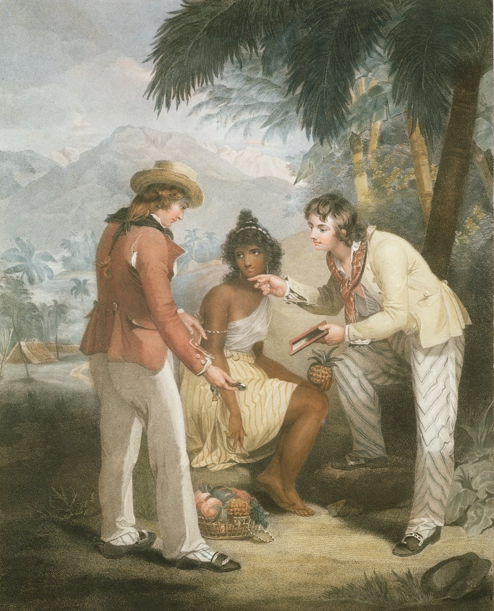 Knapphet i Indien, graverad och utgiven av Charles Knight (1743-1826), 1794 (stiplingsgravyr) (par 125540) av Henry Singleton