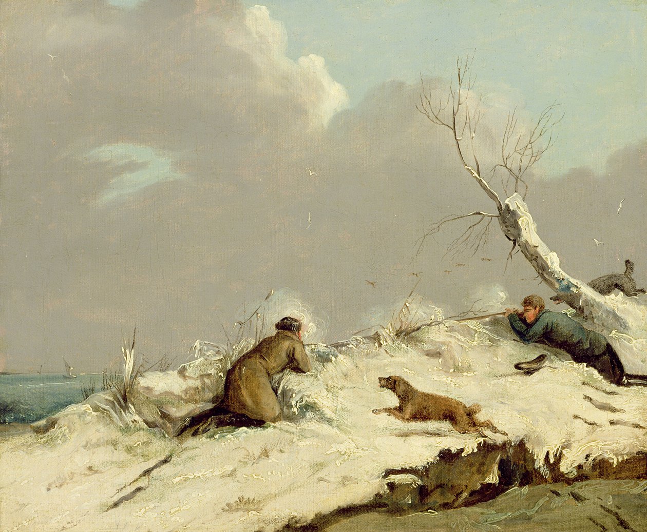 Ankaskytte på vintern av Henry Thomas Alken