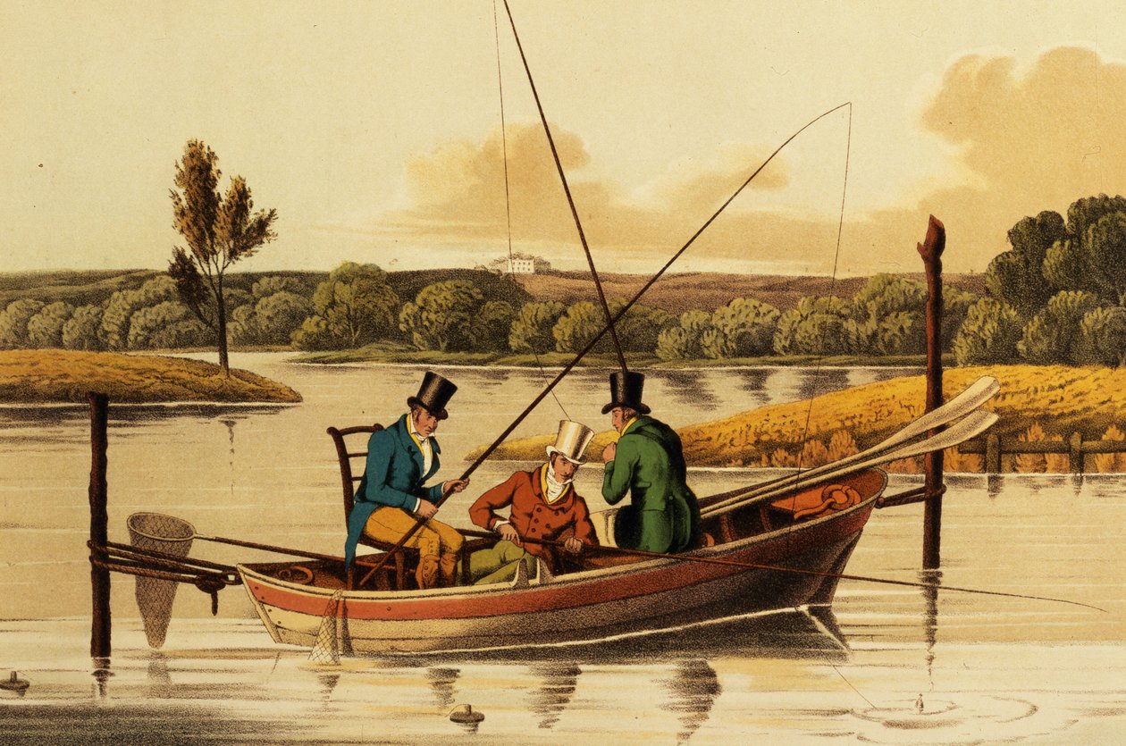 Fiske i en Punt, aquatinted av I. Clark, pub. av Thomas McLean, 1820 (aqautint) av Henry Thomas Alken