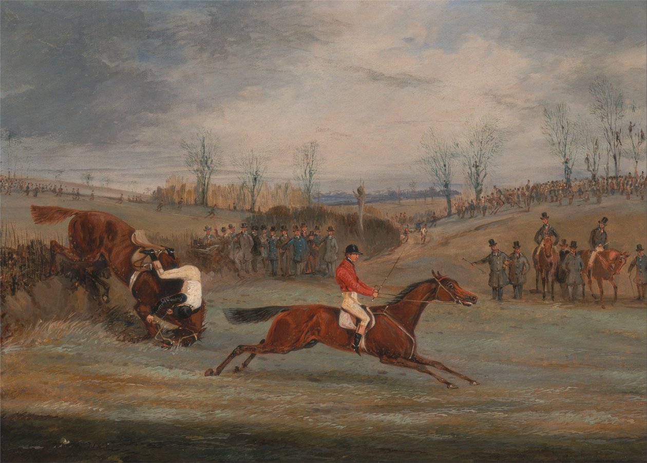Scener från en brantbana- Nära målgången av Henry Thomas Alken