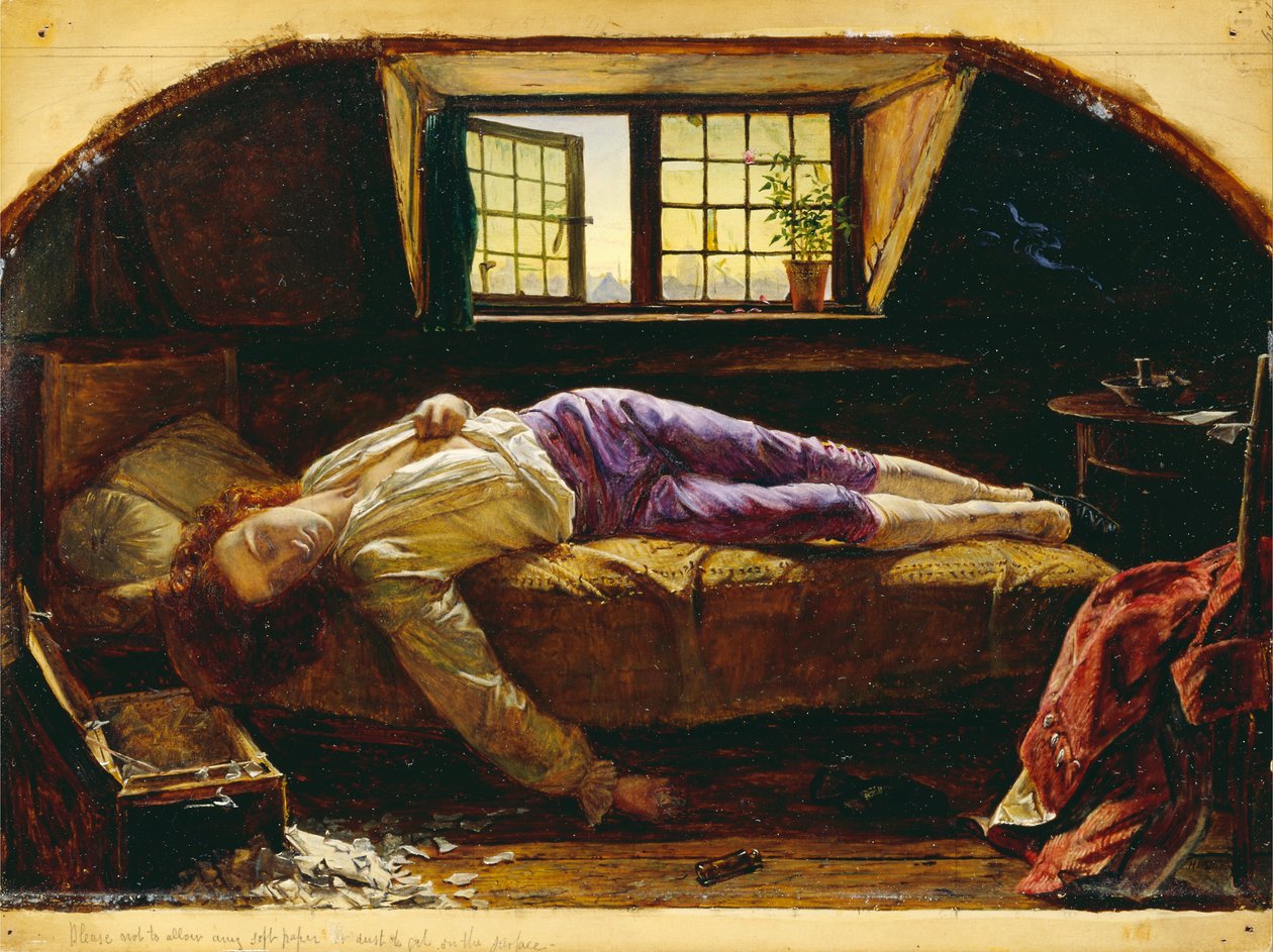 Chattertons död av Henry Wallis