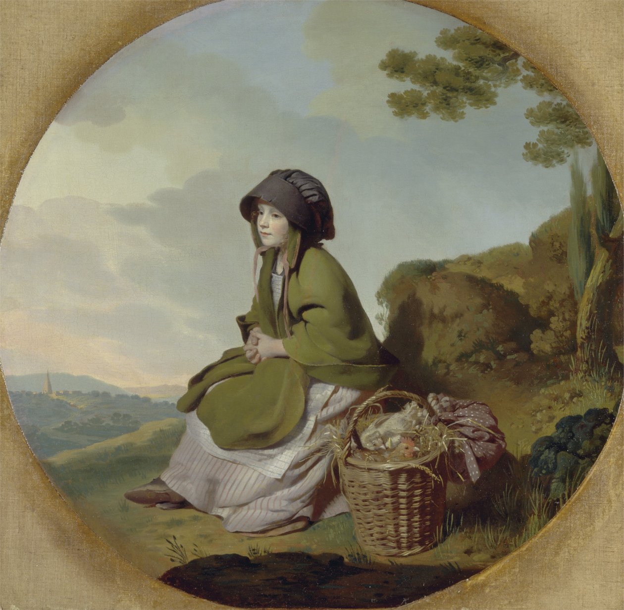 Market Girl (Silveråldern) c.1776-77 av Henry Walton