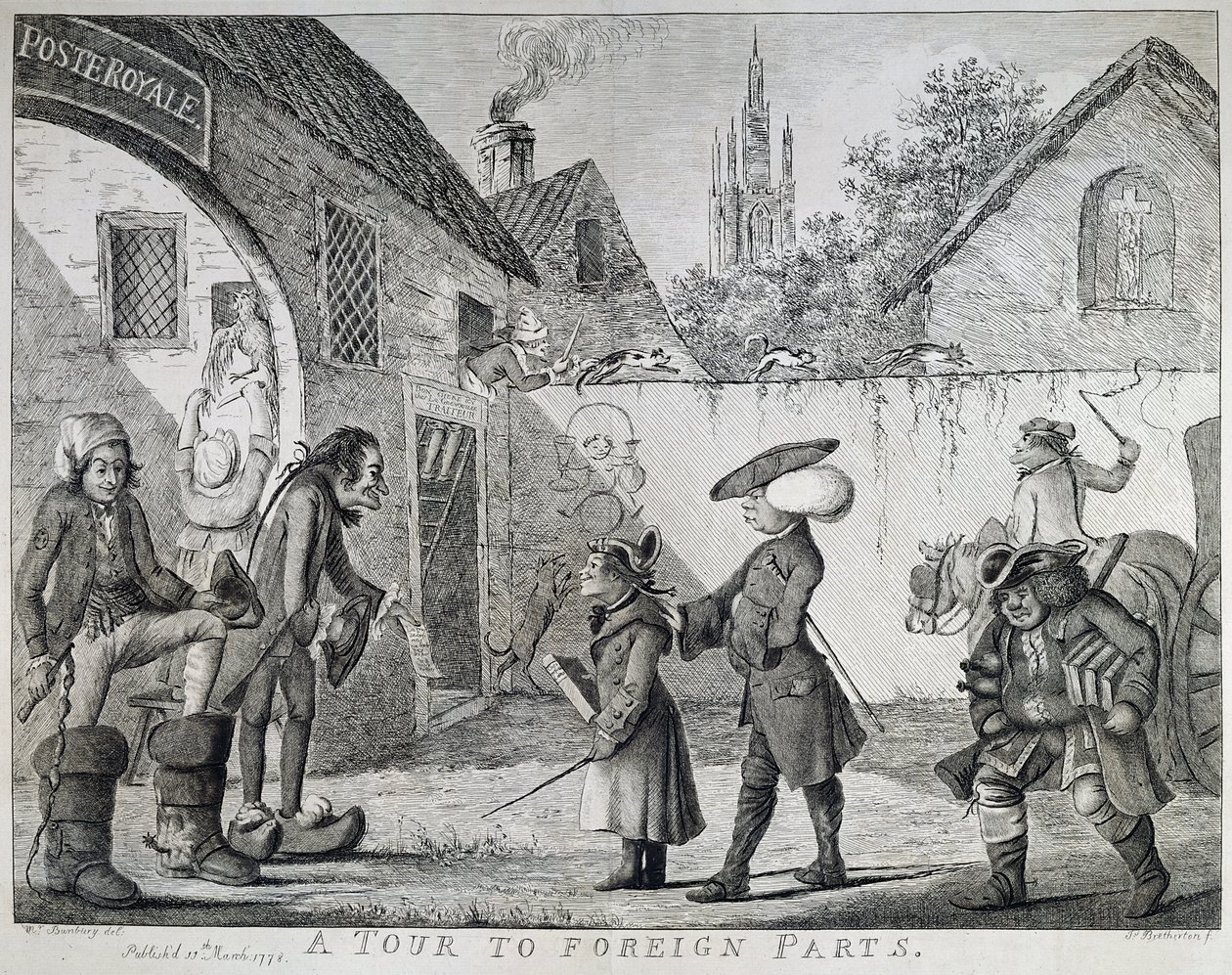 En rundtur till främmande delar, 1778 av Henry William Bunbury
