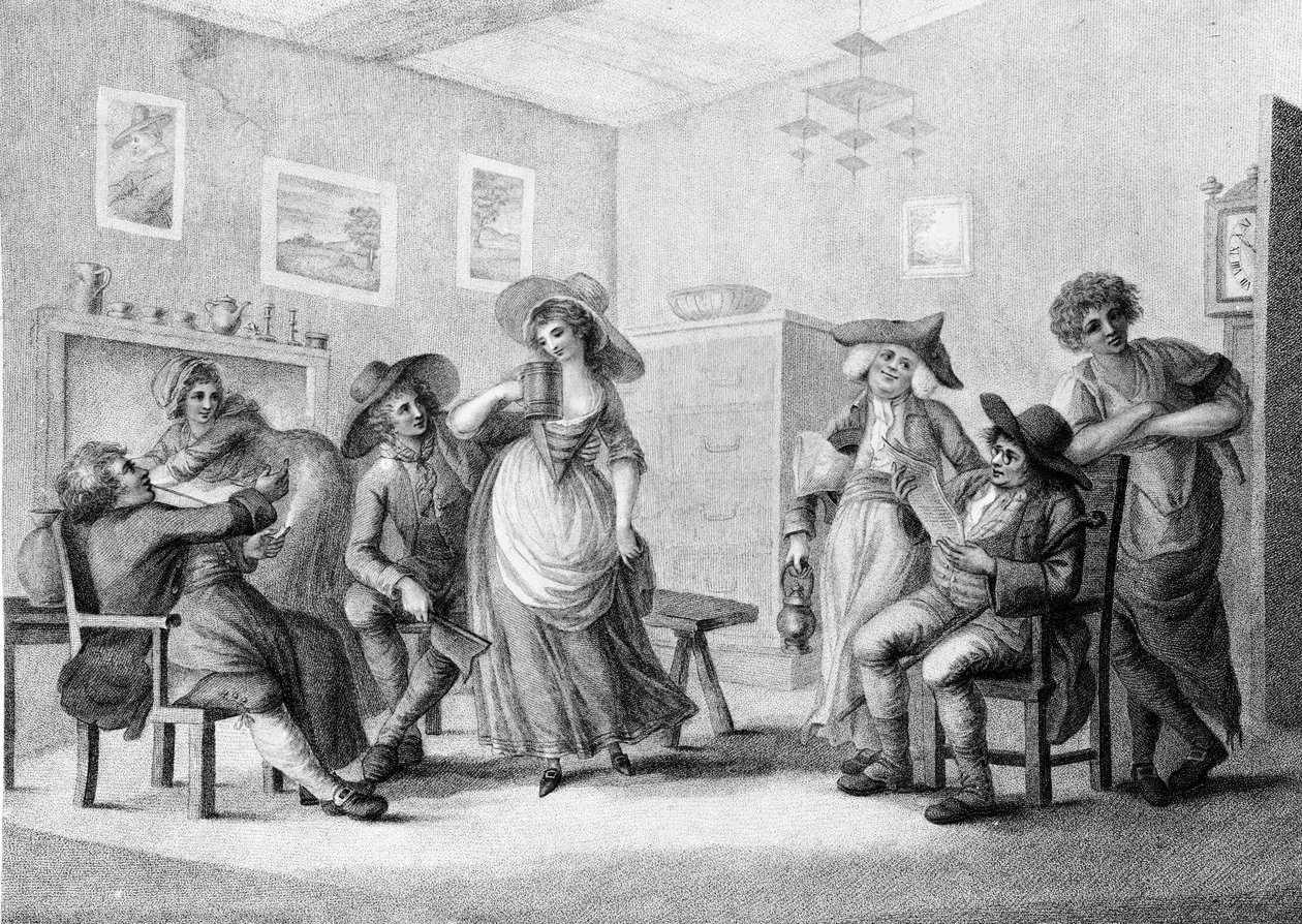 The Village Ale-House, graverat av Joseph Grozer, 1787 av Henry William Bunbury