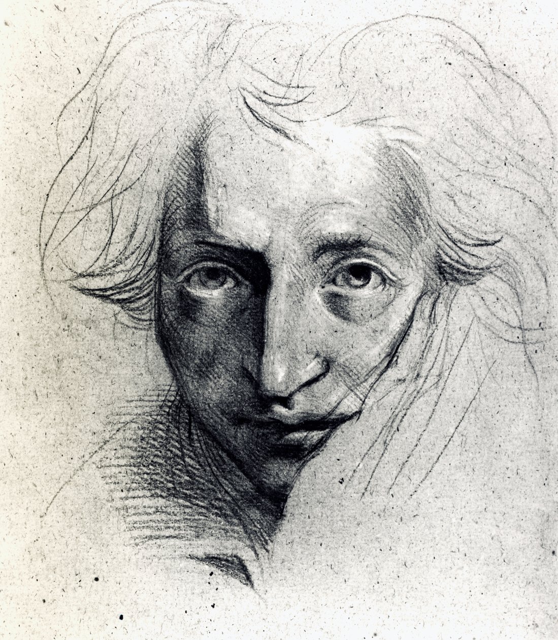 Studera för ett självporträtt av Johann Heinrich Füssli