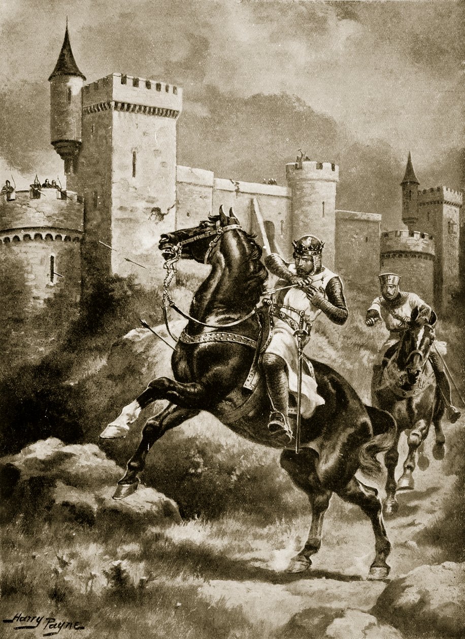 The Siege of Chaluz, illustration från 