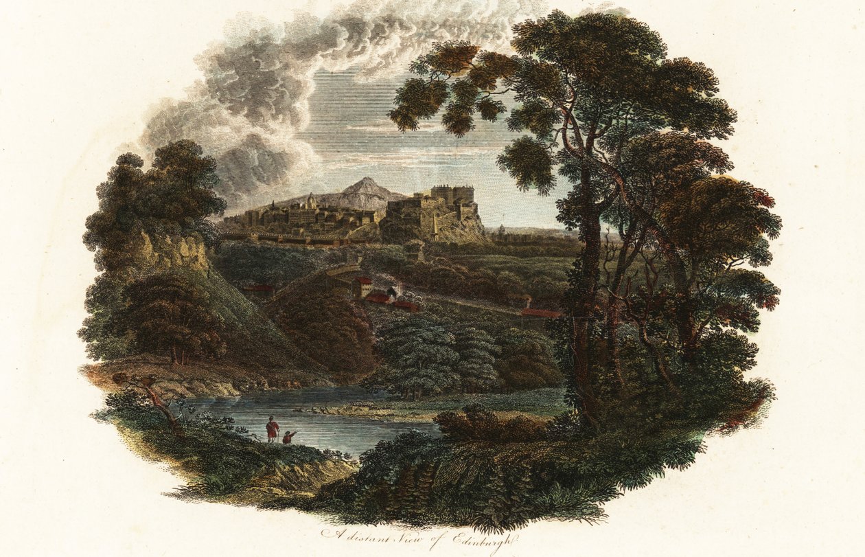 En avlägsen utsikt över Edinburgh av Henry (after) Raeburn