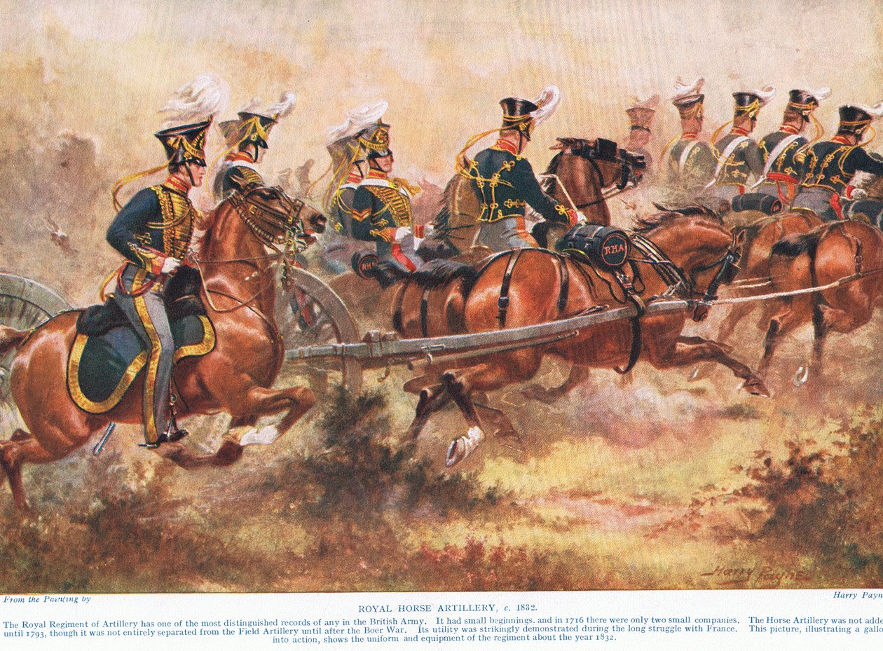 The Royal Horse Artillery, c.1910 av Henry A. Payne
