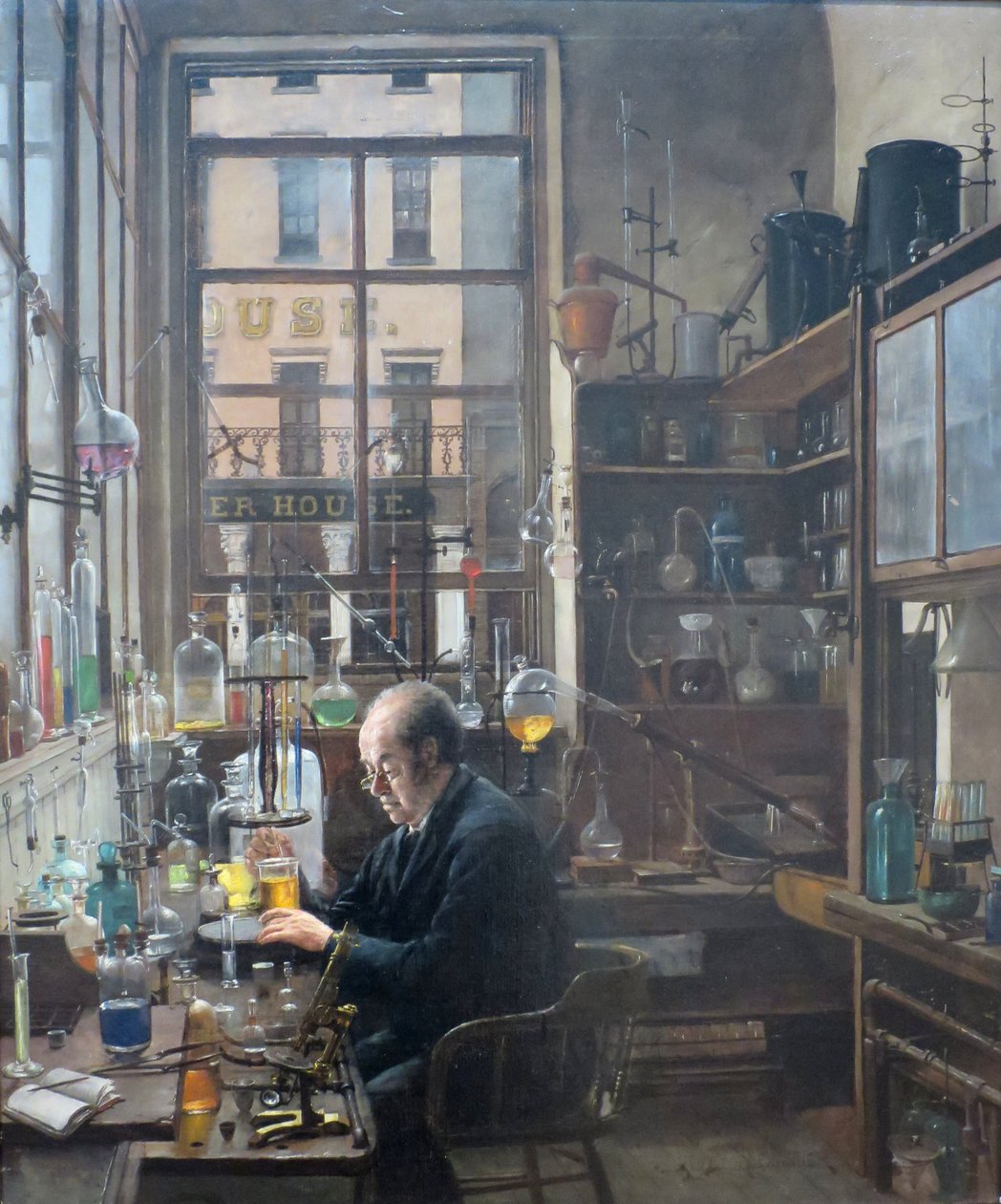 I laboratoriet av Henry Alexander, ca 1885-87 av Henry Alexander