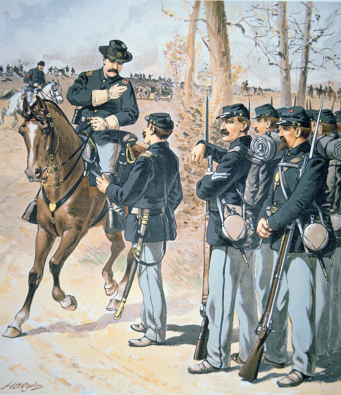 Campaign Uniforms of the Federal Army (akvarell på papper) av Henry Alexander Ogden