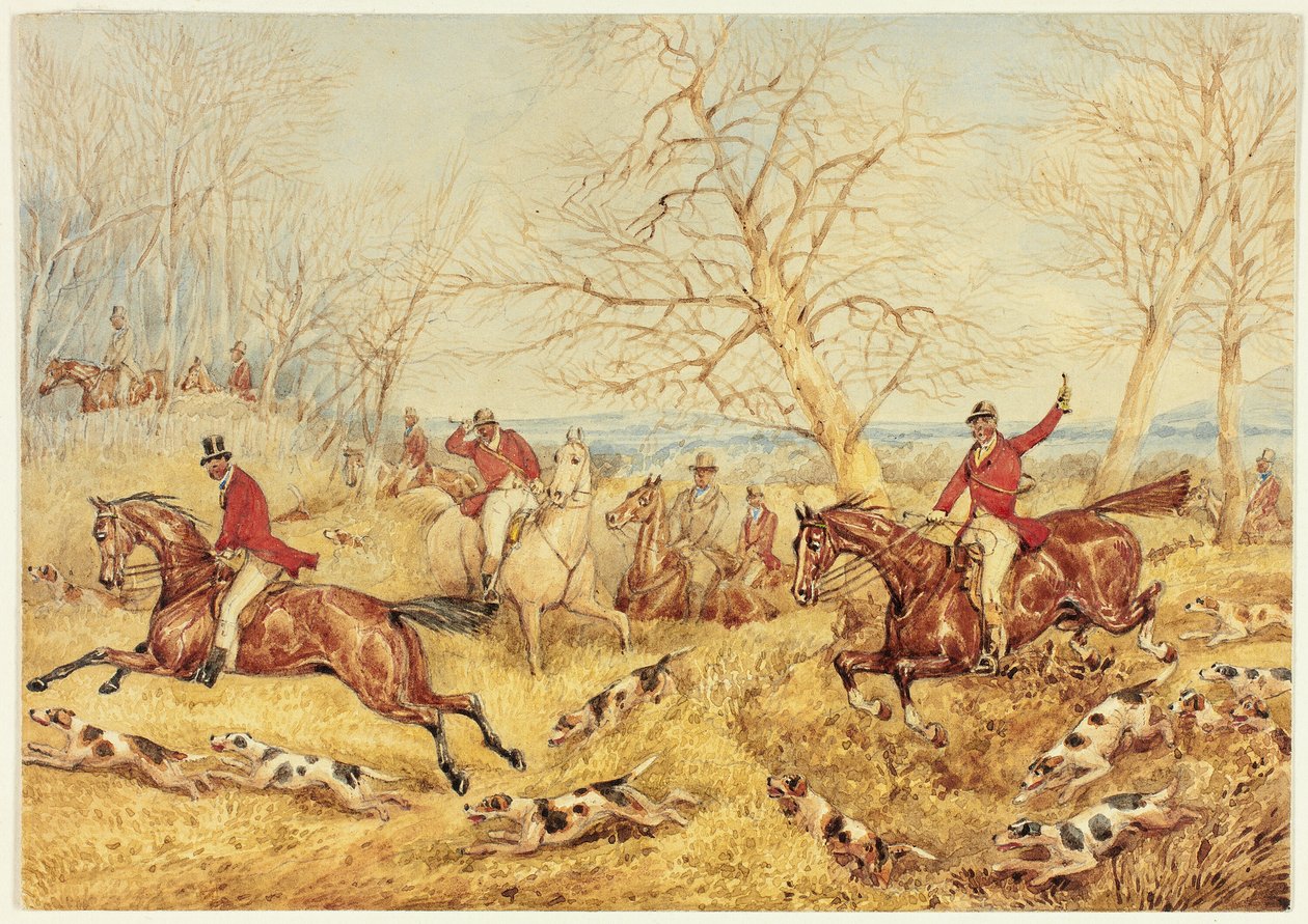Rävjakt av Henry Alken
